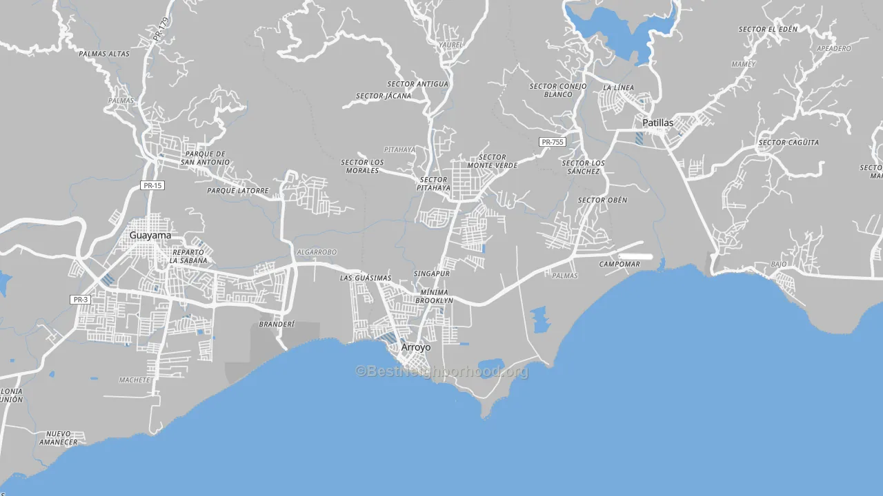 Transit Grade map of 00714, PR