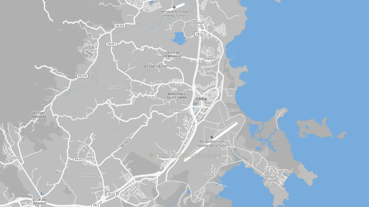 Transit Grade map of 00735, PR