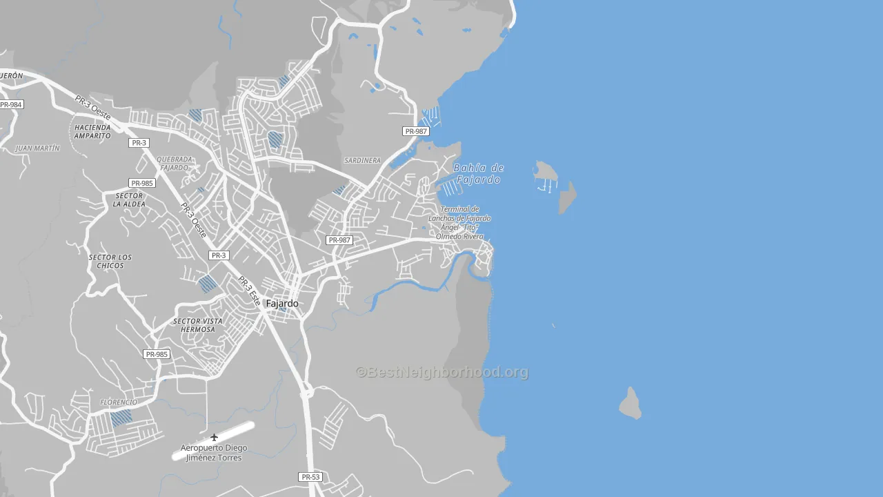 Transit Grade map of 00740, PR