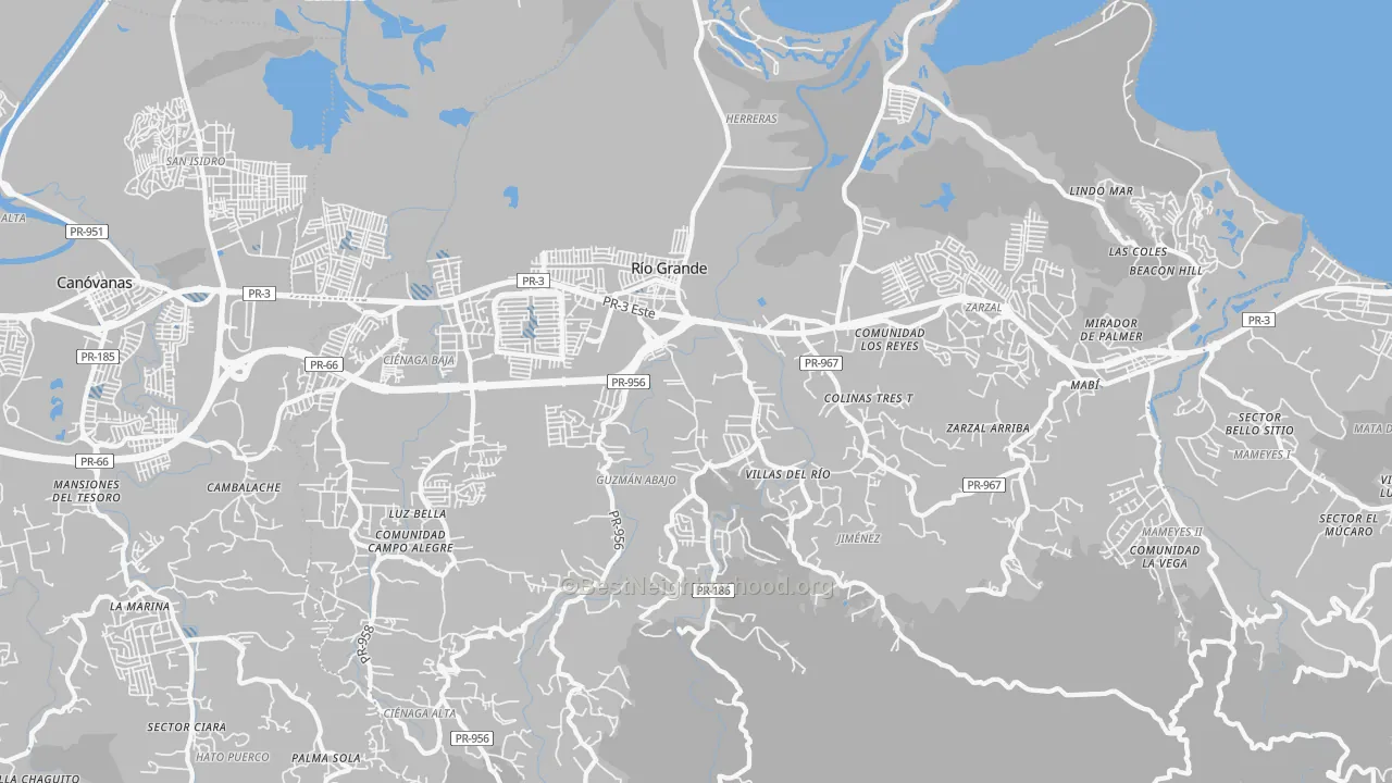 Transit Grade map of 00745, PR