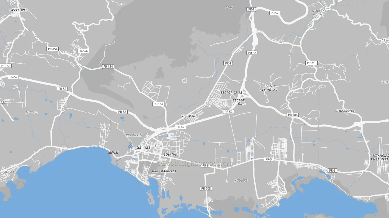 Transit Grade map of 00751, PR