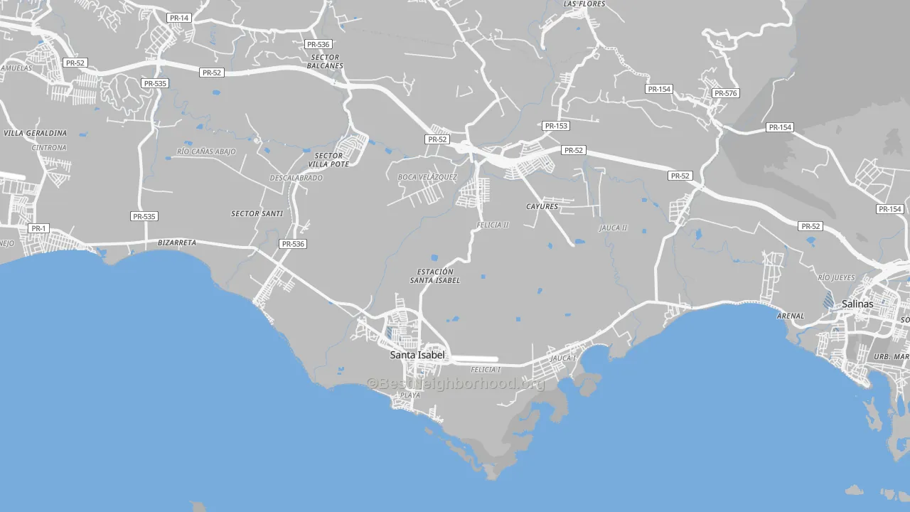 Transit Grade map of 00757, PR
