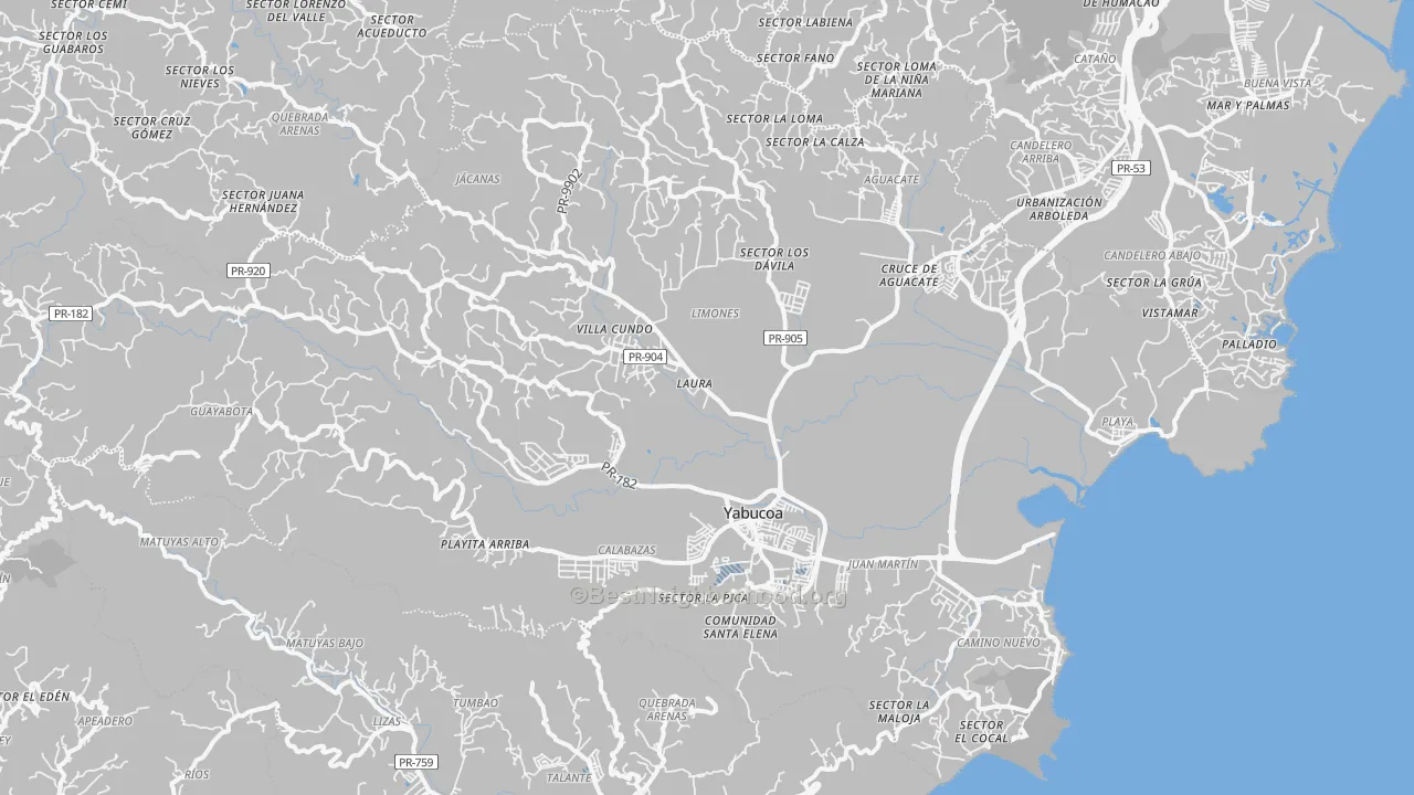 Transit Grade map of 00767, PR