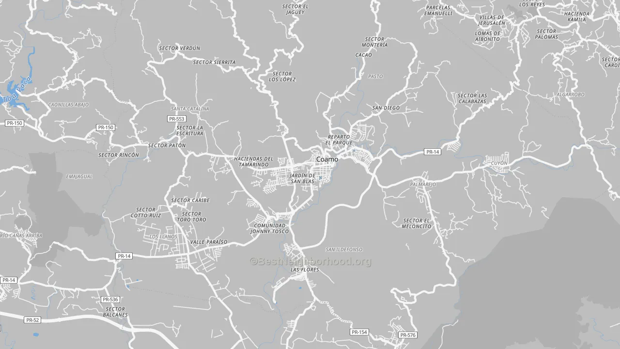 Transit Grade map of 00769, PR