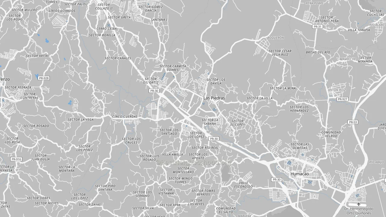 Transit Grade map of 00771, PR