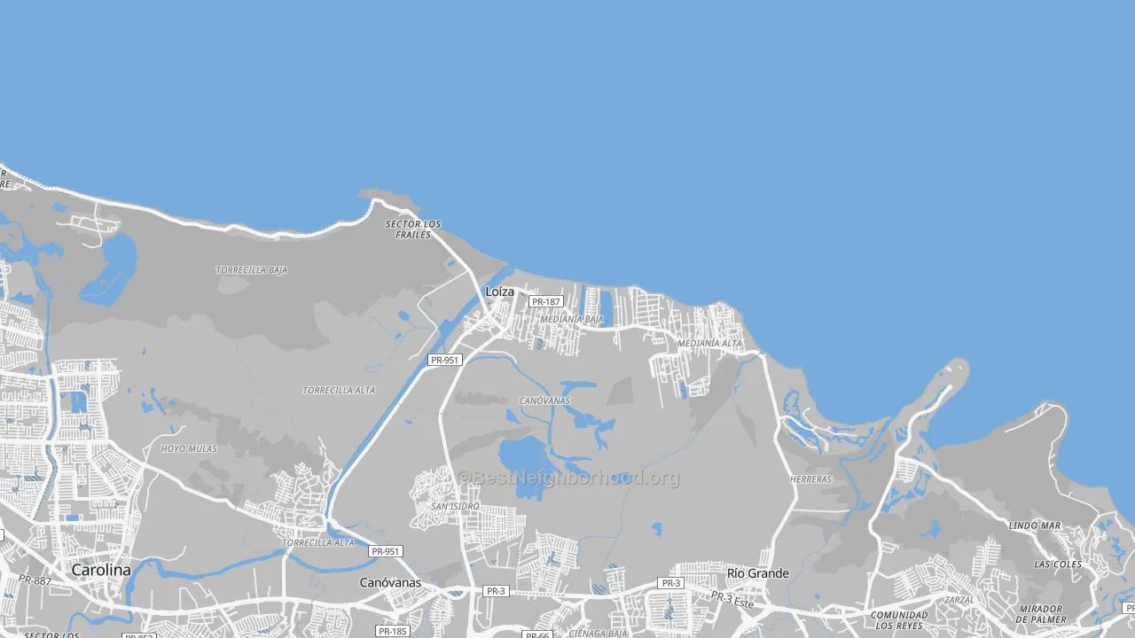 Transit Grade map of 00772, PR