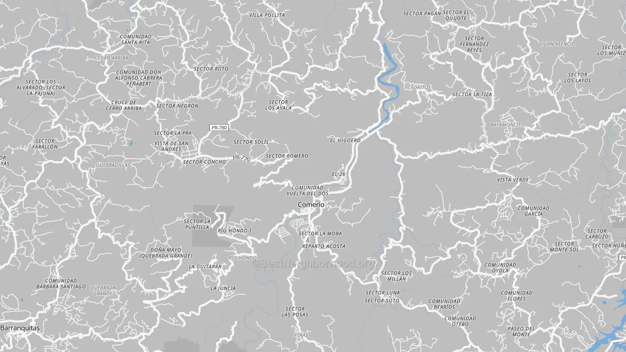 Transit Grade map of 00782, PR
