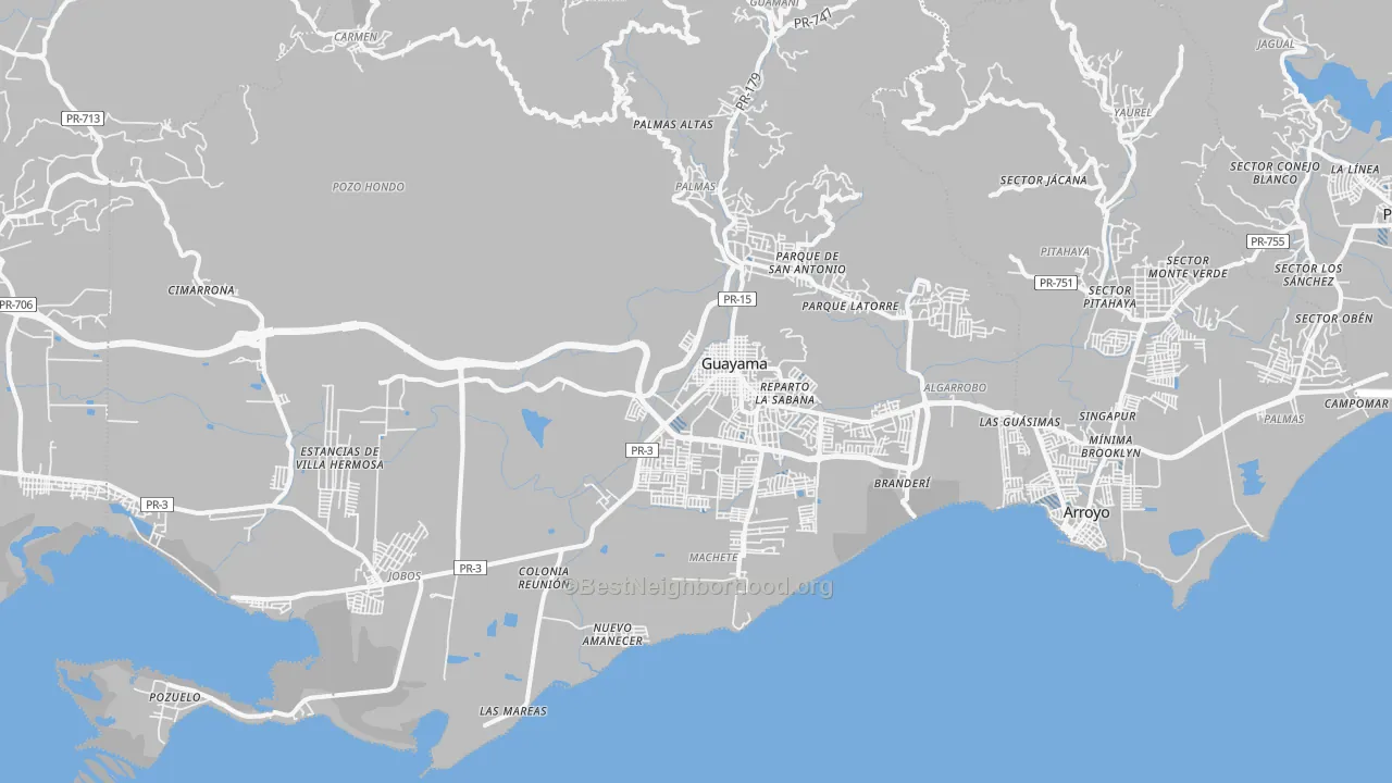 Transit Grade map of 00784, PR