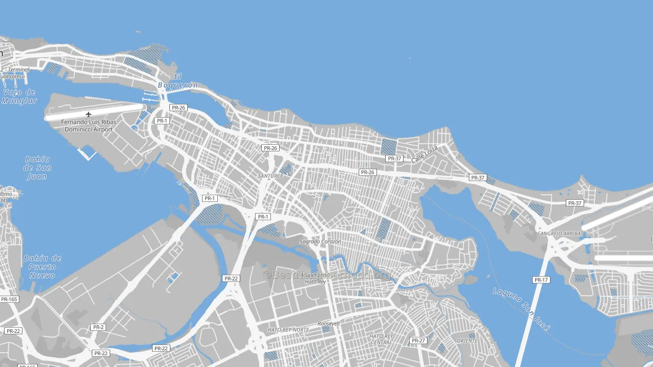 Transit Grade map of 00912, PR