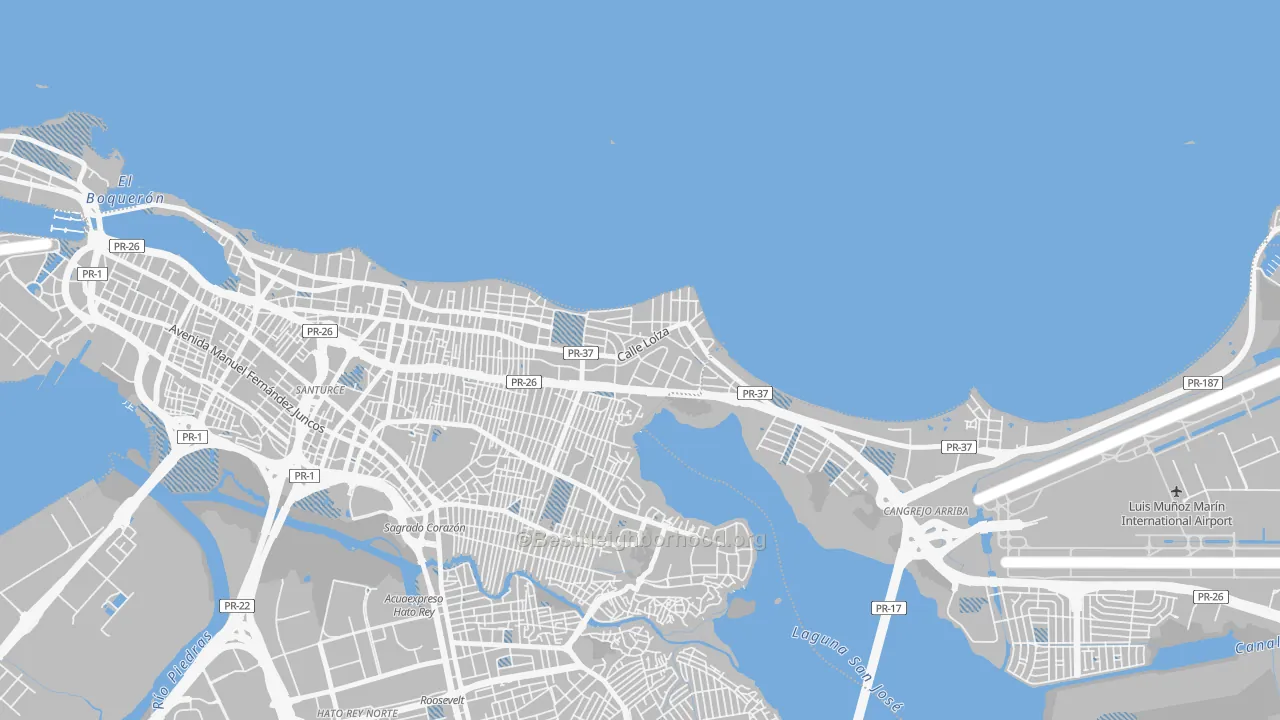 Transit Grade map of 00913, PR