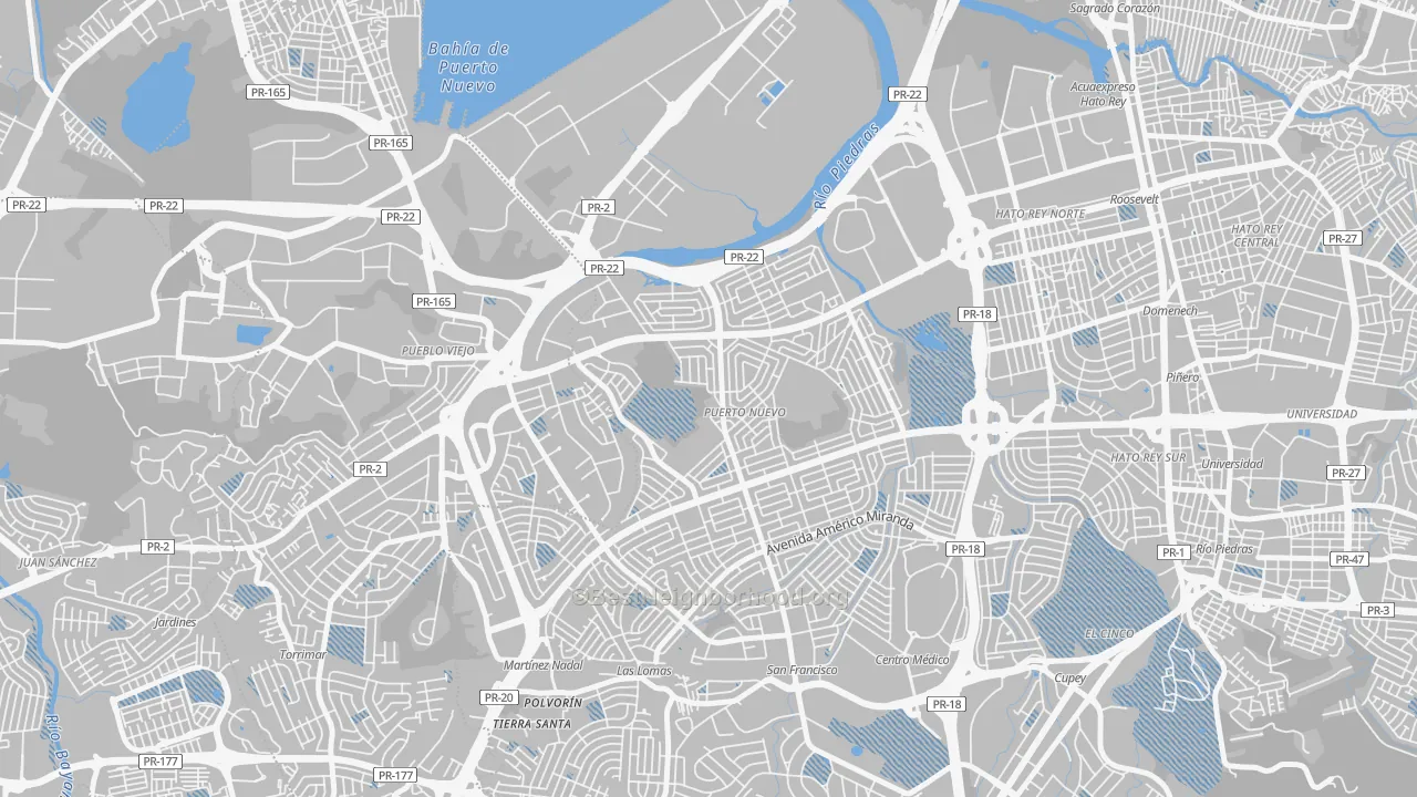 Transit Grade map of 00920, PR