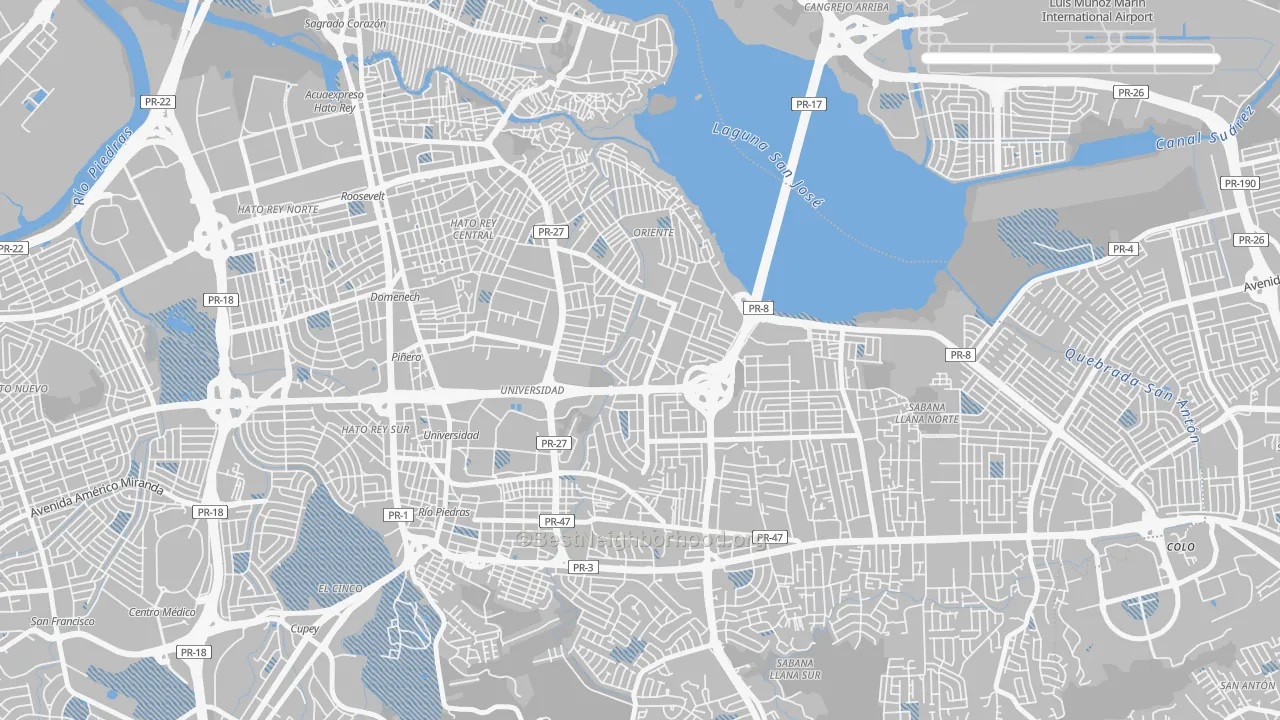 Transit Grade map of 00923, PR