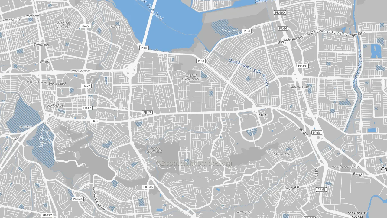Transit Grade map of 00924, PR