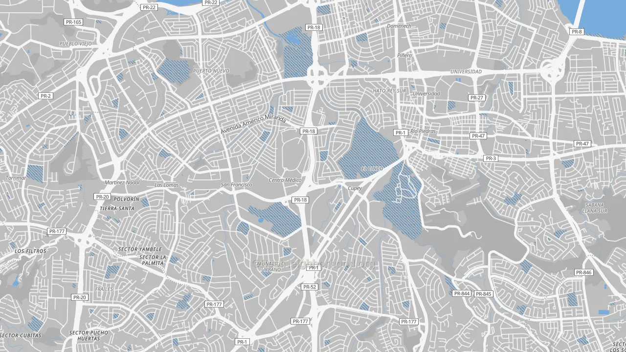 Transit Grade map of 00927, PR