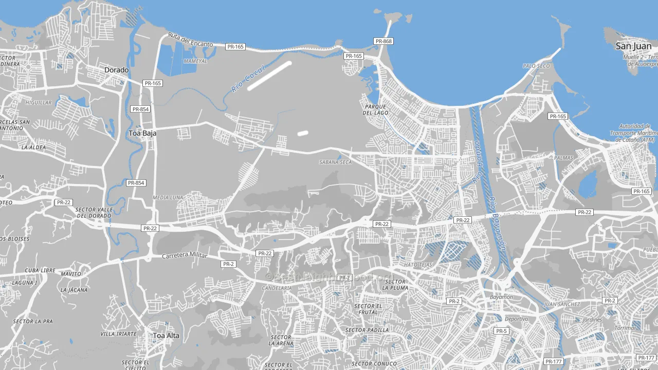 Transit Grade map of 00949, PR