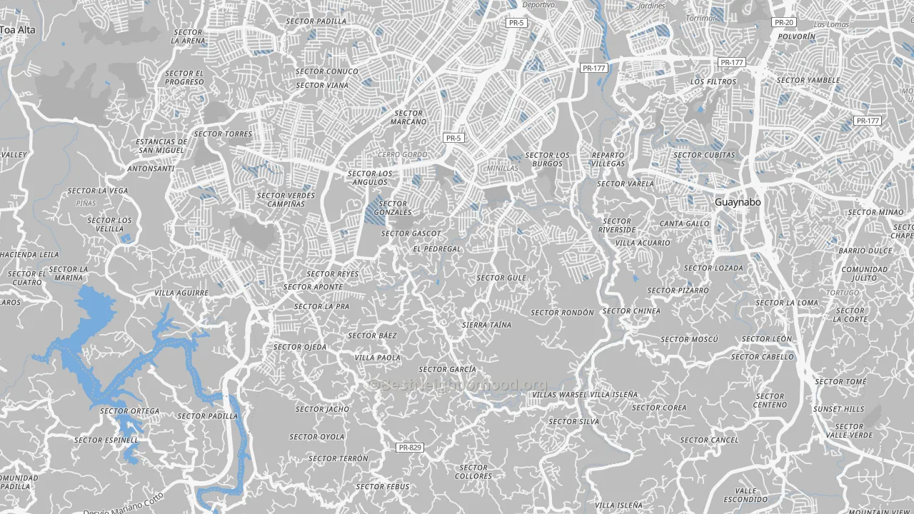 Transit Grade map of 00956, PR