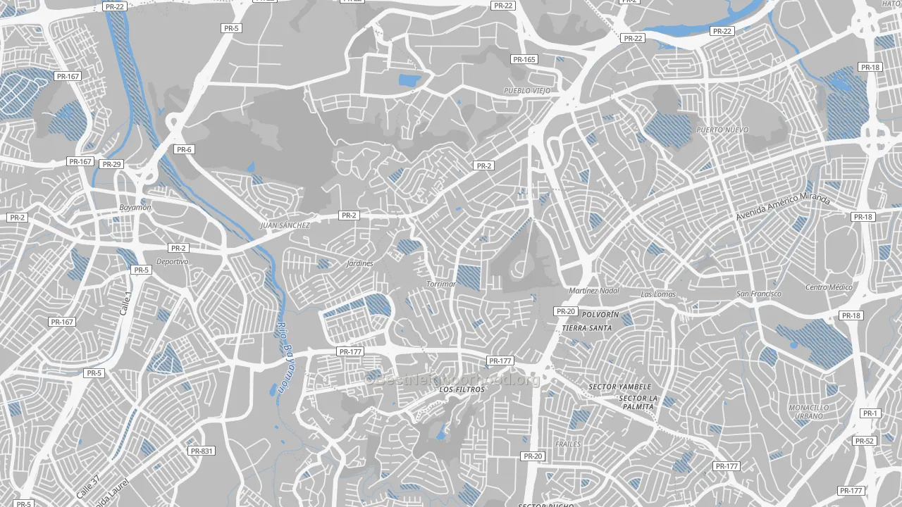 Transit Grade map of 00966, PR