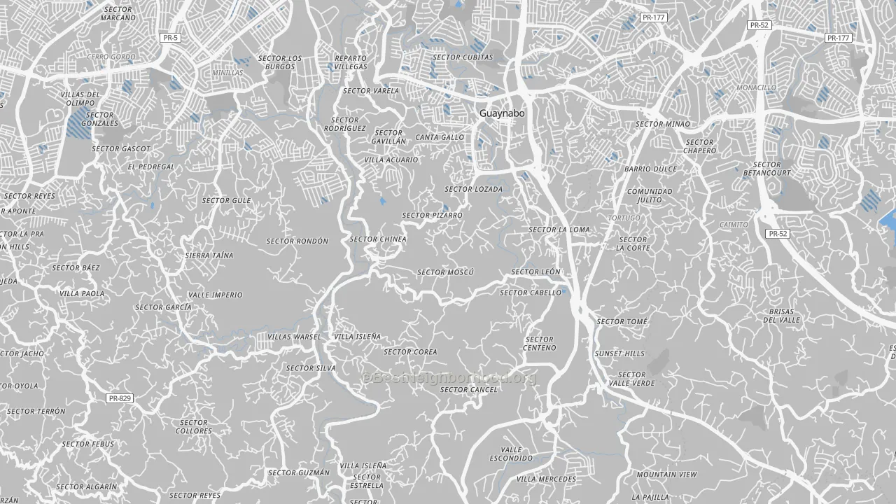 Transit Grade map of 00971, PR