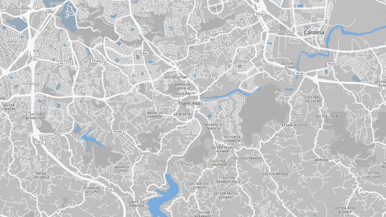 Transit Grade map of 00976, PR