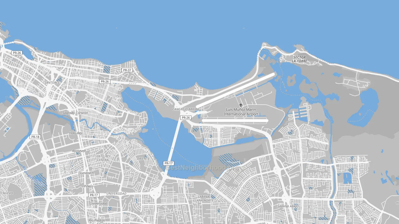Transit Grade map of 00979, PR