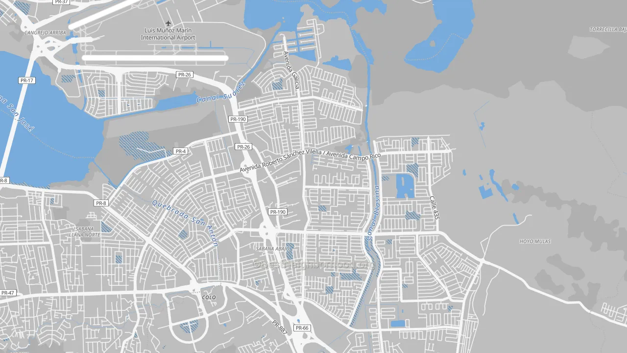 Transit Grade map of 00983, PR