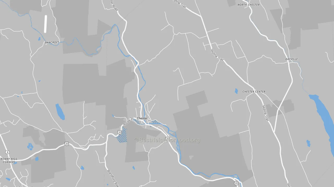 Transit Grade map of 01011, MA