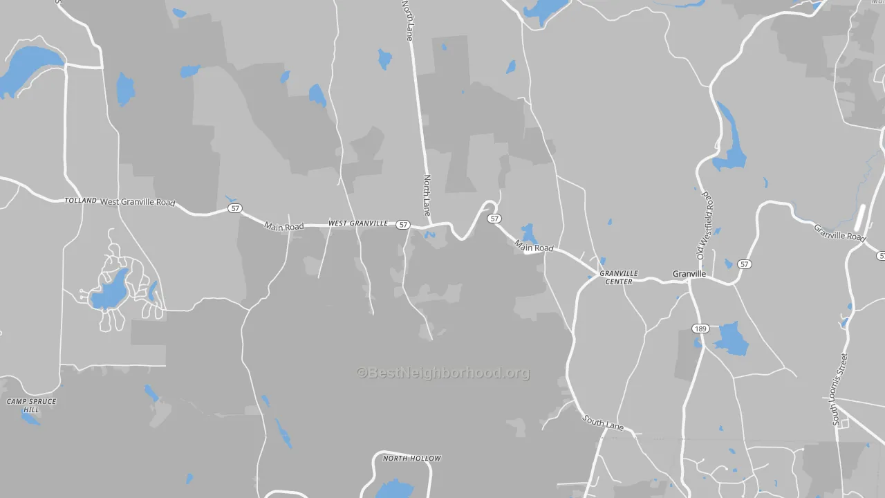Transit Grade map of 01034, MA