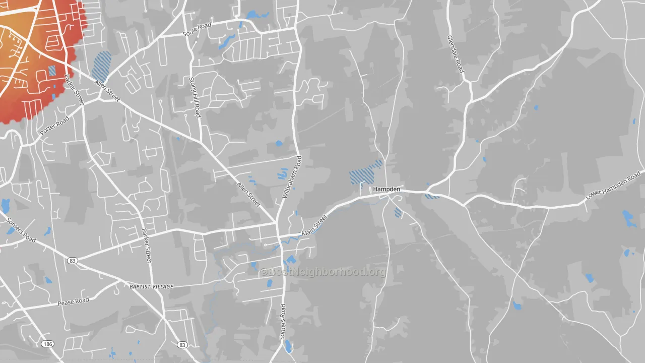 Transit Grade map of 01036, MA