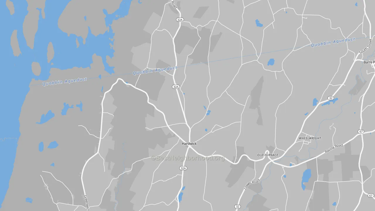 Transit Grade map of 01037, MA