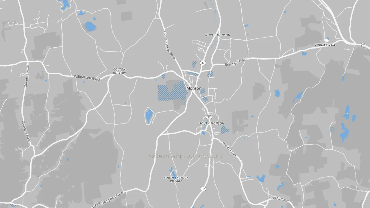 Transit Grade map of 01057, MA