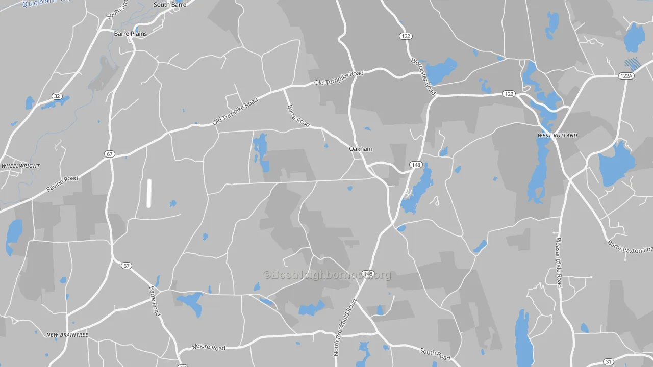 Transit Grade map of 01068, MA