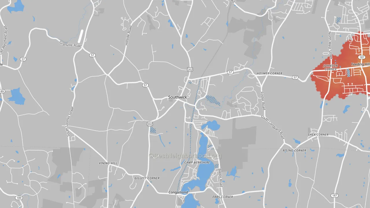 Transit Grade map of 01077, MA