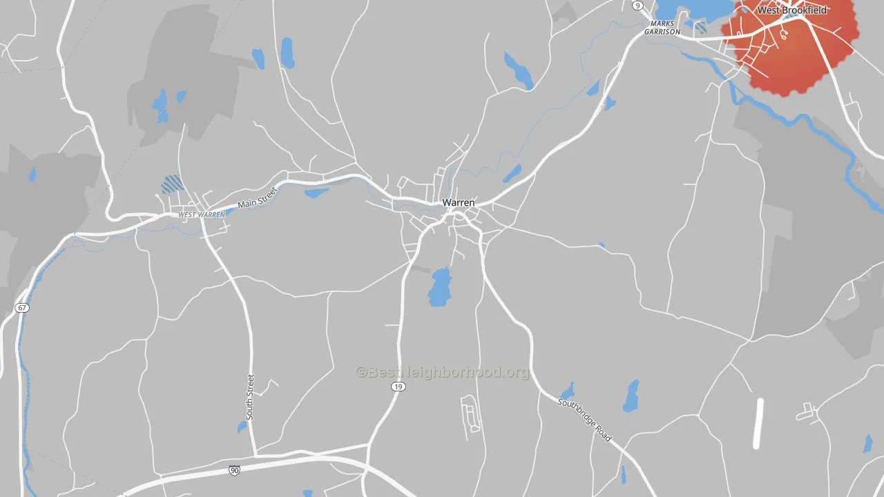 Transit Grade map of 01083, MA