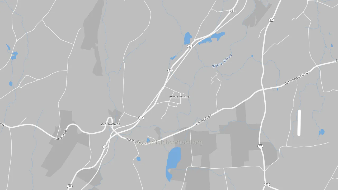 Transit Grade map of 01094, MA
