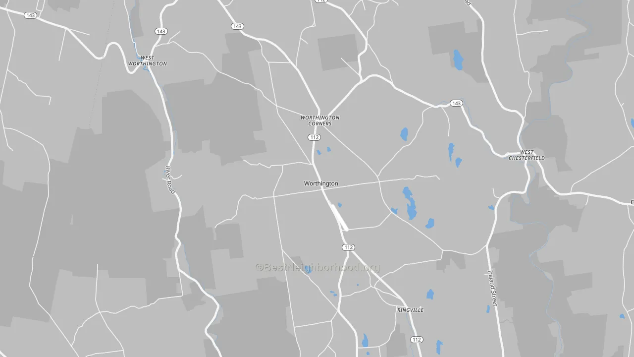 Transit Grade map of 01098, MA