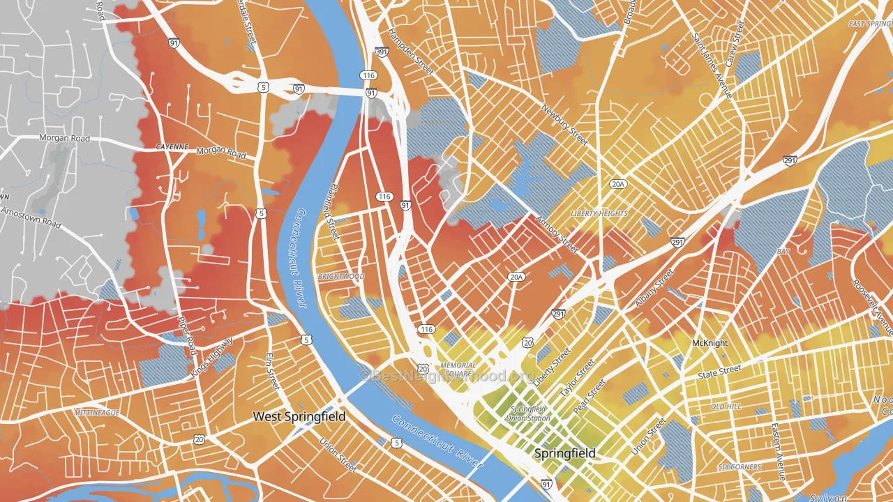 Transit Grade map of 01199, MA