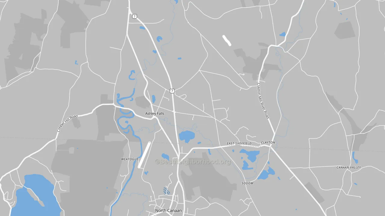 Transit Grade map of 01222, MA