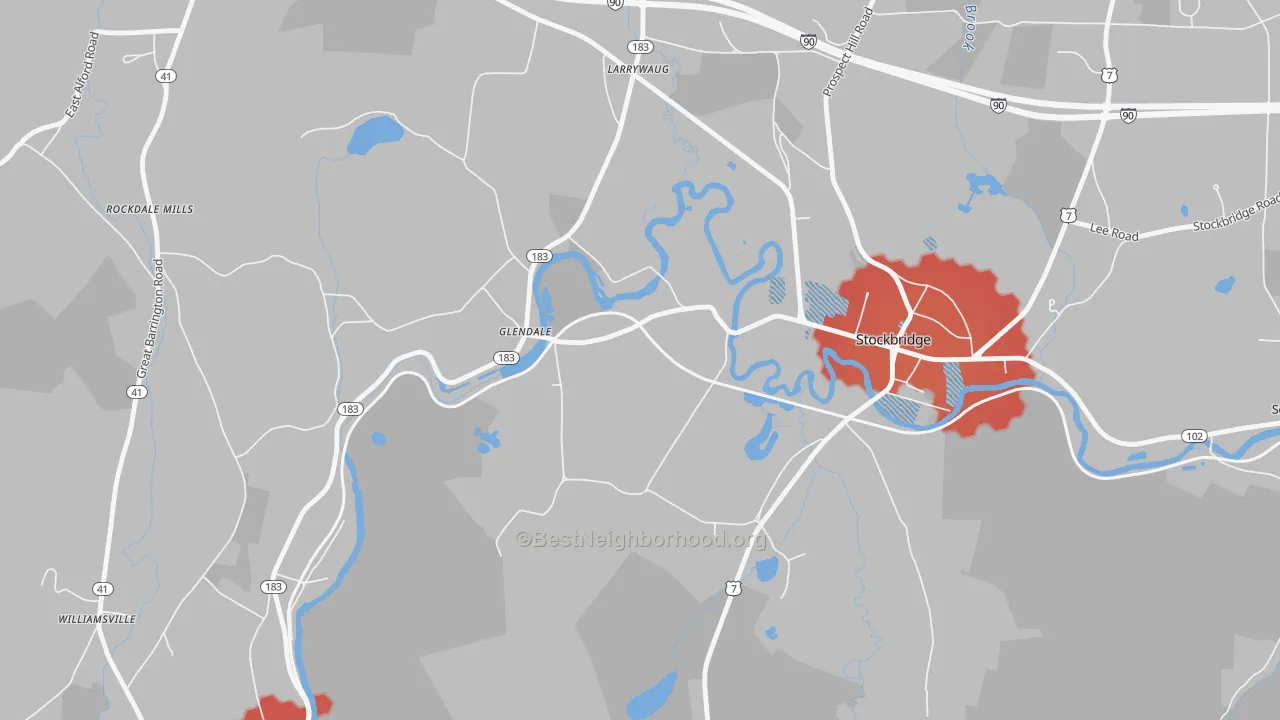 Transit Grade map of 01229, MA