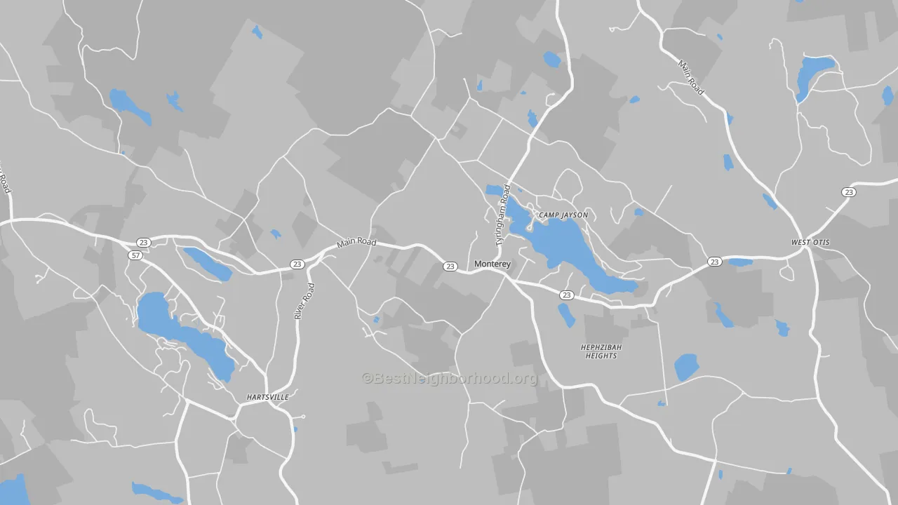 Transit Grade map of 01245, MA