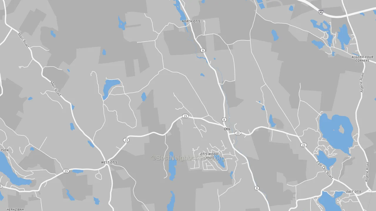 Transit Grade map of 01253, MA