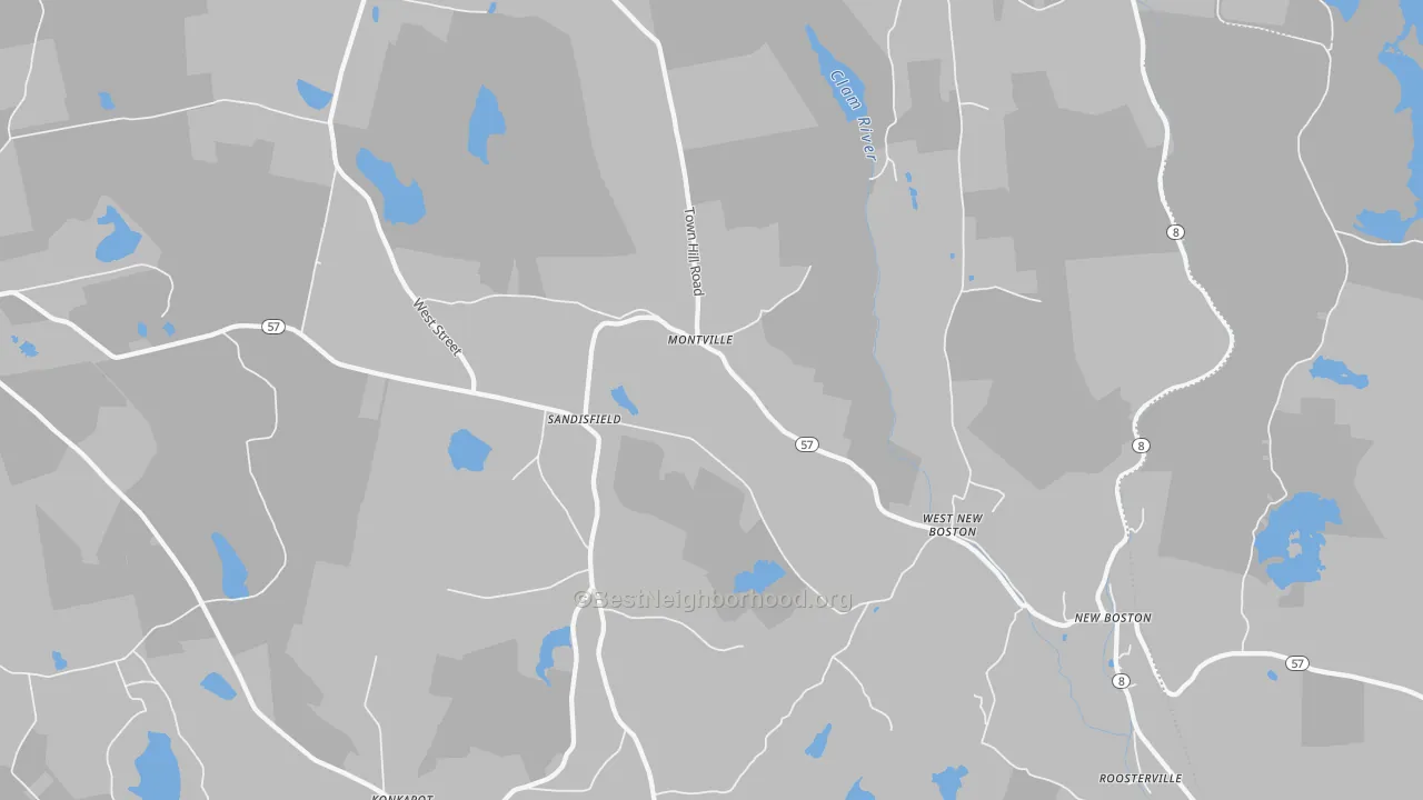 Transit Grade map of 01255, MA