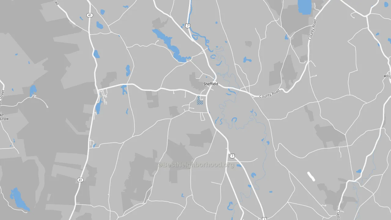 Transit Grade map of 01257, MA