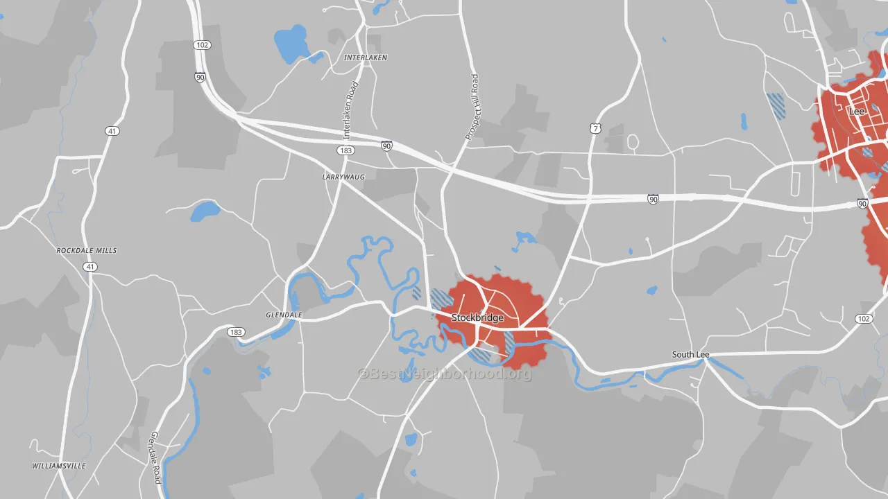 Transit Grade map of 01262, MA