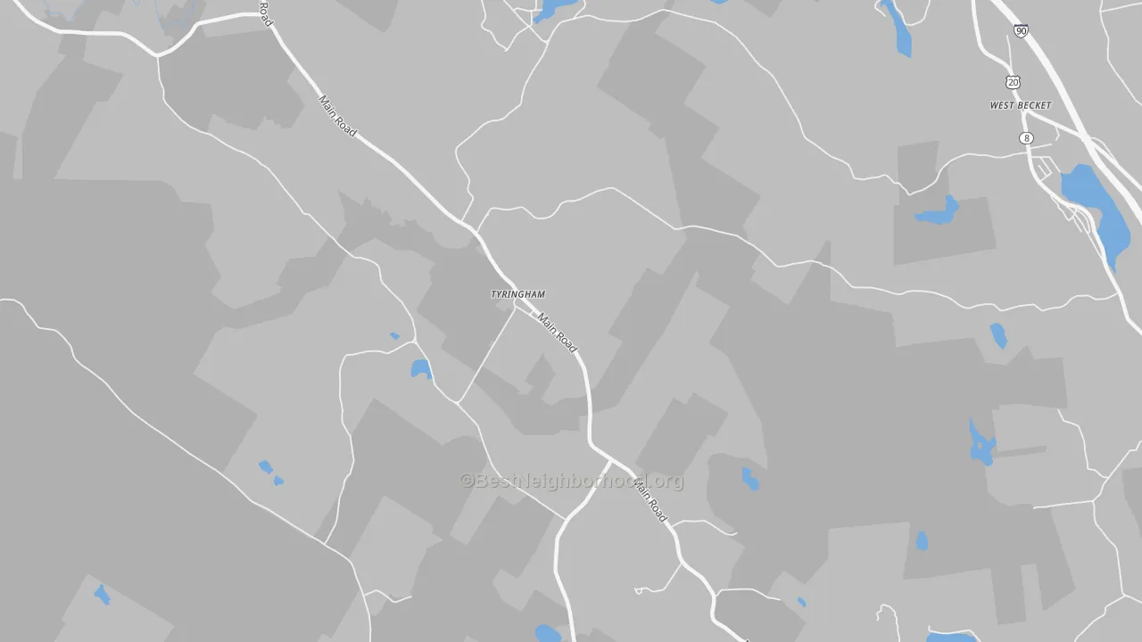 Transit Grade map of 01264, MA