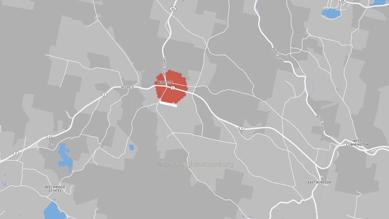 Transit Grade map of 01270, MA