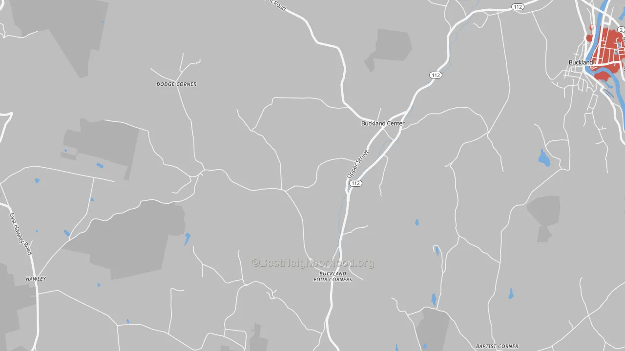Transit Grade map of 01338, MA
