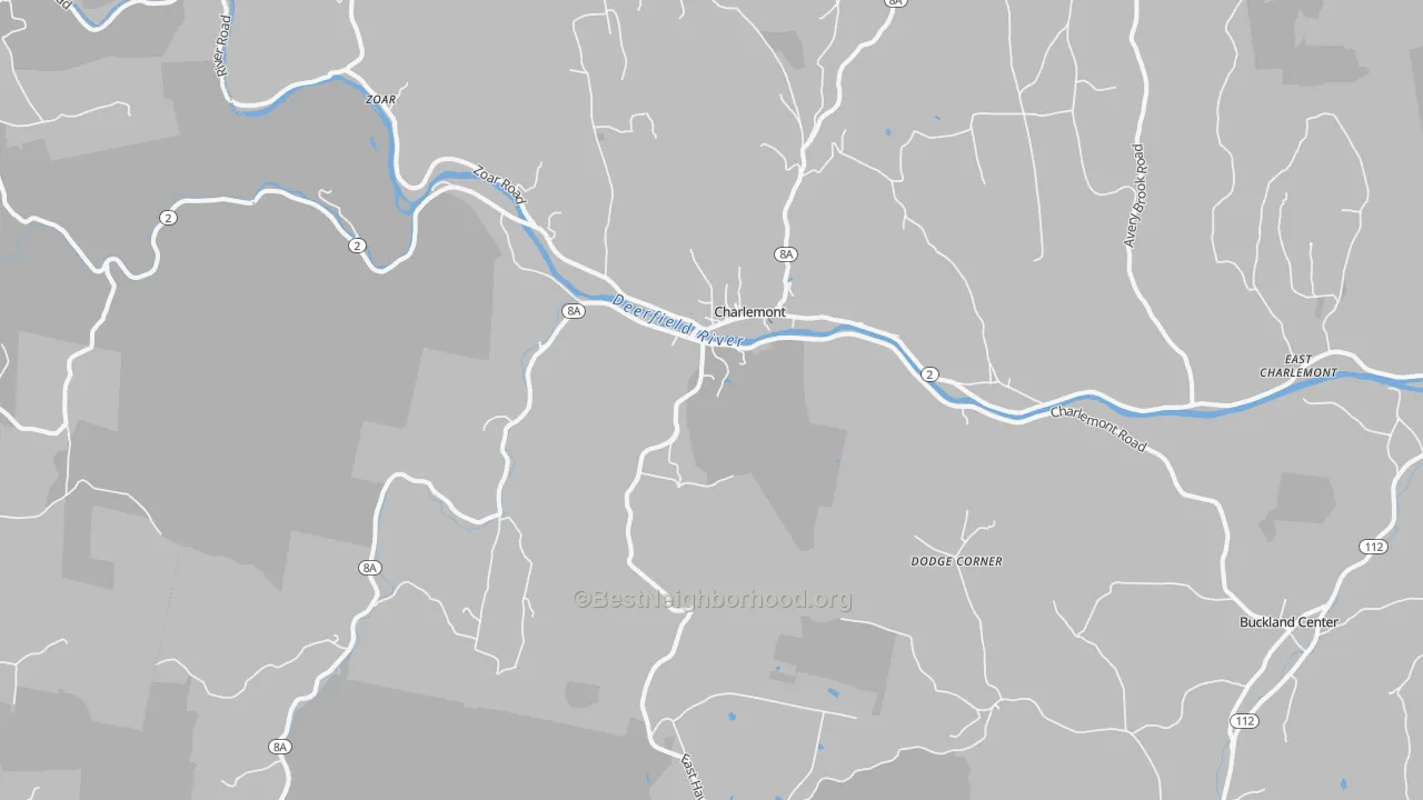 Transit Grade map of 01339, MA