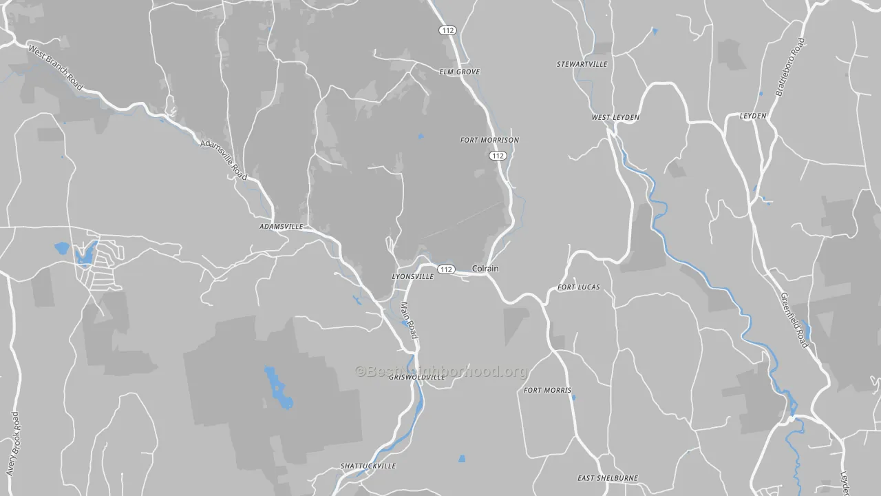 Transit Grade map of 01340, MA