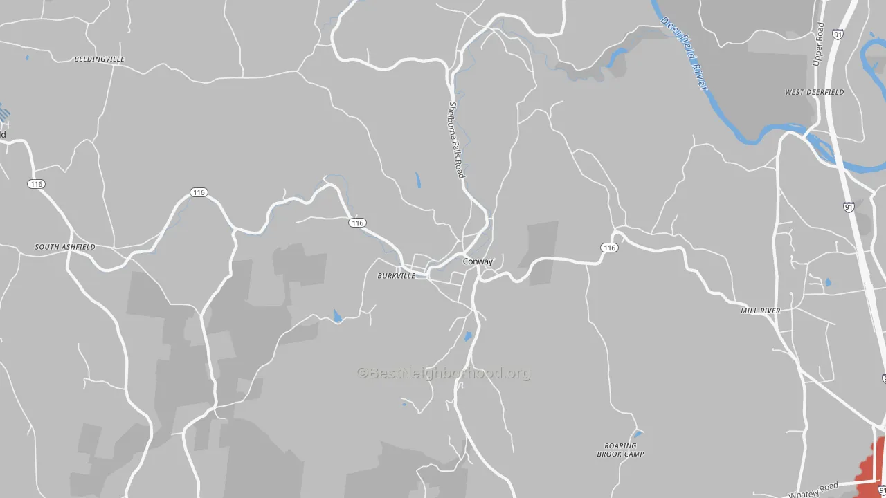 Transit Grade map of 01341, MA