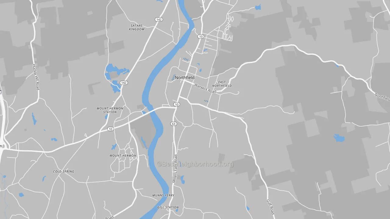 Transit Grade map of 01360, MA